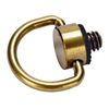 Etsumi E-2522-2 1/4" Screw D-Ring for Camera Strap, Brass, Pack of 2