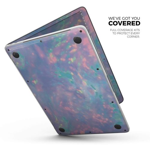 Design Skinz Blurry Opal Gemstone Full-Body Wrap Scratch Resistant Decal Skin-Kit Compatible with MacBook 16" Pro M1 (A2485)