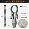 TIMULTI Titanium Multi Tool Mini Bar EDC Pliver Small Pocket Tool Bottle Opener Keychain Tool (Gray Pliver 2pcs)