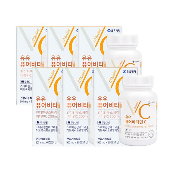 [YuYu Pharmaceutical] YuYu Pure Vitamin C 900mgx60tablets x 6 boxes