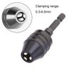 Bestgle 0.3-6.5mm Keyless Drill Chuck Conversion Tool Quick Change Converter Screwdriver Driver Adapter with 1/4'' Hex Shank