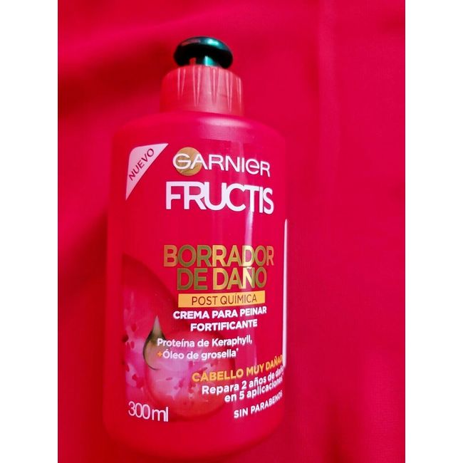 2 PACK GARNIER FRUCTIS BORRADOR DE DAÑOS MOISTURE LEAVE-IN CONDITION