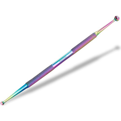 Acupuncture Pen Acupressure Pen Point Finder Meridian Pen Stainless Steel Ball Diameter 3/7 mm Acupressure Pen Acupuncture Rod (Titanium Multi-Colour)
