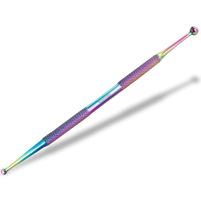 InstrumenteNrw Akupunktur-Stift Akupressur-Stift Punktsucher Meridianstift Edelstahl Kugel Ø 3/7 mm Akupressurstift Akupunktur-Stab (Titan Mehrfarbig)