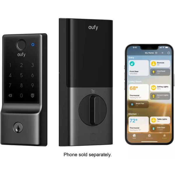 Smart Lock E31 WiFi Replacement Deadbolt Unlock with eufy App, Keypad, Smart ...
