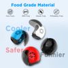 Frekare Helmet Toothbrush Covers Caps, Fits Most Manual and Electric Toothbrushes, 4 Count (White, Black, Blue, Red)