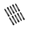 YFFSFDC 100pcs Black Eyeshadow Brush Double Sponge Tip Disposable Makeup Brush Eyeshadow Brush Makeup Tool (Black)
