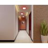 18w Square LED Ceiling Light Cool White with Red Ambient Rim Surface Mount Easy Install