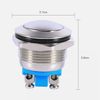 Silver 12V DC Waterproof Metal Circle Push Button Momentary Horn Switch Car/Boat