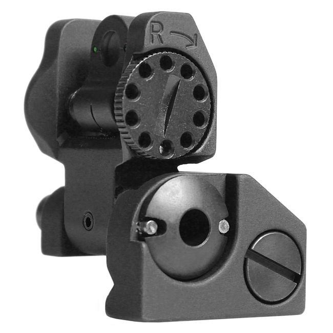 Troy Industries Folding Tritium Battle Sight Rear (Black)