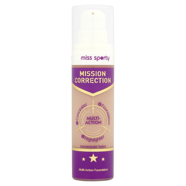 Miss Sporty Mission Correction Foundation, 30 ml, Medium