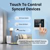 SONOFF NSPanel WiFi Smart Light Switch, 2 Gang Switch Smart Home Control Panel With Temperature Control Function, Smart Lights Control, Work With Alexa & Google Home, Require Live& Neutral Wire, White