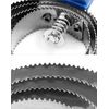 QWORK® Double Sided Horse Brush 4 Rings with Soft Touch Handle