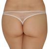 Flower Lace & Fabric See-through Pocket with T-back