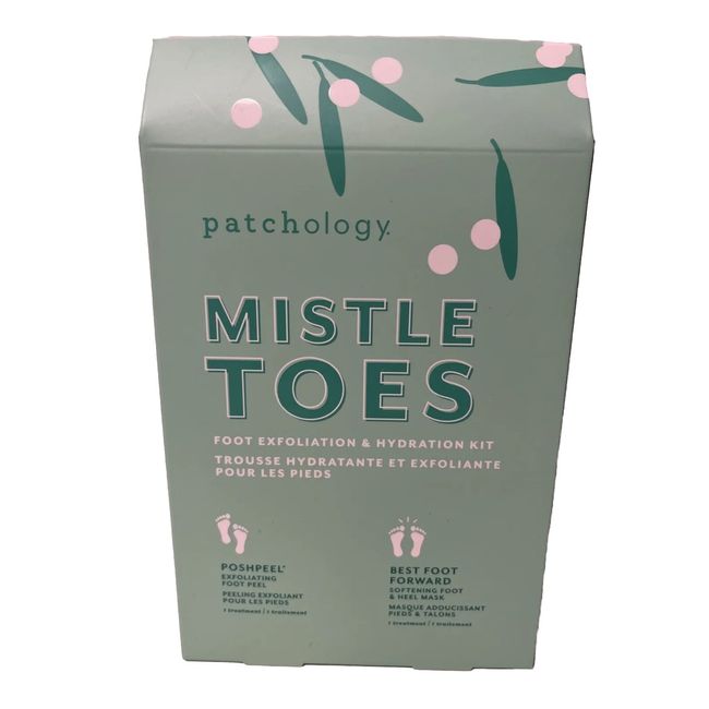 Patchology MistleToes Foot Exfoliation & Hydration Kit Brand New Sealed In Box