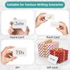 OFFCUP A6 Blank Message Paper, 54pcs 250gsm 4x6” White Post Cards, Round Corners
