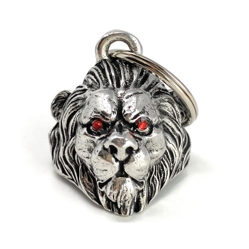 Bravo Bells Lion Head Diamond Bell - Biker Bell Accessory or Key Chain for Good Luck on The Road
