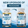 Magnesium Complex Supplement Caps - Mag Glycinate, Citrate, Malate 500mg 2 Pack