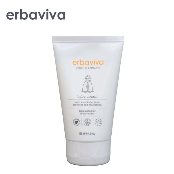 (T) Erbaviva Baby Cream 125ml Body Cream Body Care Skin Care Baby Care Baby Newborn Toddler Child Moisturizing Dry Low Irritation Sensitive Skin Rough Skin Moisturizing Cream Natural Organic Popular Gift