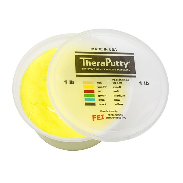 CanDo Scented Theraputty Exercise Material - 1 lb - Banana - Yellow - X-Soft