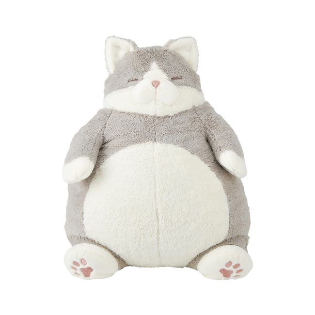 Libuhao 27721-73 Hugging Pillow, Cat Positivity, Hachigari Bonito, L Size, Total Length Approx. 15.0 inches (38 cm), Cute, Fluffy, Cat Pillow