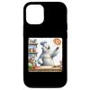 iPhone 15 Pro Ice Bear Chef Tossing Pizza Dough. Kitchen Ingredients Case