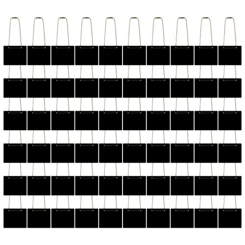 60pcs Bottle Keeper Bottle Name Plate Mini Chalkboard Solid | Size: 56x47mm | Thickness: 2mm | Made in Japan
