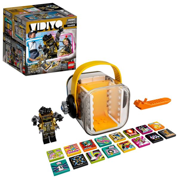 LEGO VIDIYO Hiphop Robot Beatbox 43107 Building Kit with Minifigure; Creative Kids Will Love Producing Music Videos Full of Songs, Dance Moves and Special Effects, New 2021 (73 Pieces)