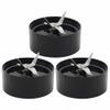 3 Pack Cross Blade Replacement Part Compatible with Magic Bullet MB1001 250W