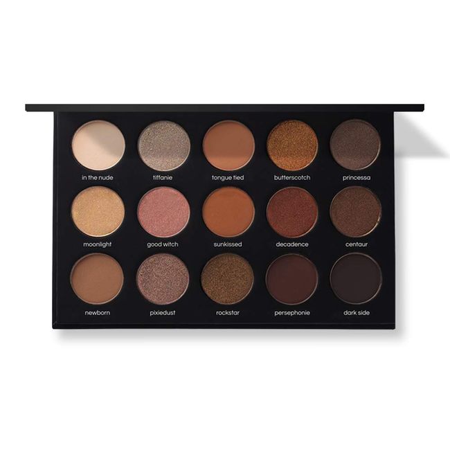 15 Nudes & Rudes Highly Pigmented Professional Neutral Eyeshadow Palette - Everyday Makeup Shadow Palette with Intense Pigment