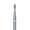 Staleks diamond nail drill bit, pointed drop, blue, head 1.6mm / 4mm -FA40B016/4