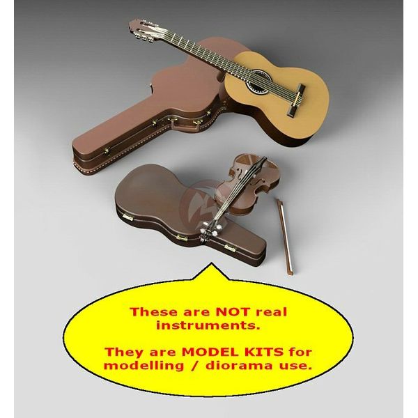 Royal Model 1/35 Guitar & Violin (with cases) [Diorama Accessory MODEL KIT] 806