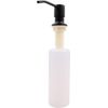 WANGCL Soap Dispenser 300ML Stainless Steel Kitchen/Shower Refillable Tool - Black