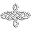 4 Point Celtic Knot Bevel Cluster