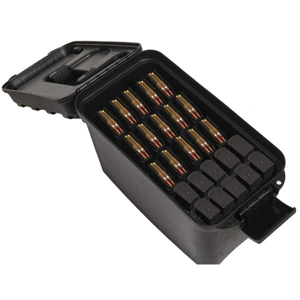 Case Club 15 Modern Sporting Rifle (5.56/.223) Magazine & 10 Single Stack or Double Stack Pistol Magazine Case, with Extra Storage Compartment