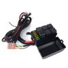 6 Gang 12V On/Off Switch Panel Toggle 7 Color LED Light Circuit Relay System Kit