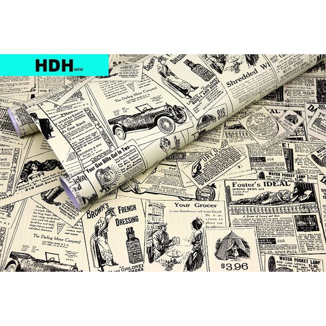 Vintage Newspaper Wrapping Paper