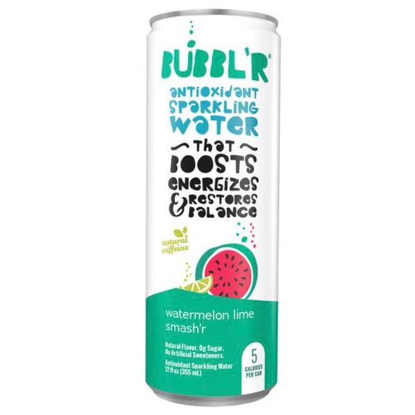 B4Y BUBBL'R Watermelon Lime Smash'r, 12 Oz Can (12)