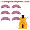 6 Pack  Chainsaw Sharpener Chain Saw Blade Teeth Fast Sharpening Stone Grinder