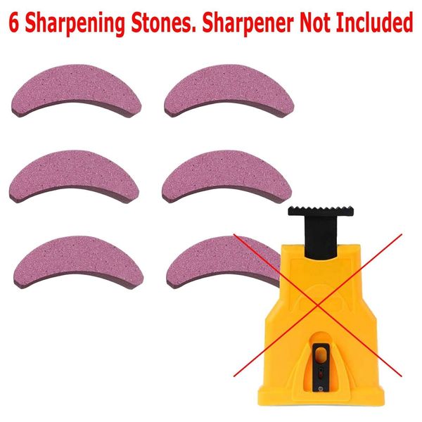 6 Pack  Chainsaw Sharpener Chain Saw Blade Teeth Fast Sharpening Stone Grinder