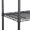 4PCS 4 Tier Wire Rack Shelving Unit Heavy Duty Storage Organizer for Kitchen 