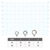 IPPON One-Touch Split Ring #2, 30 Pieces, Set of 3 Bags