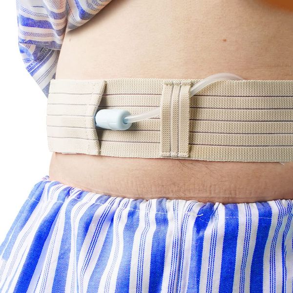 Peritoneal Dialysis Belt - G Tube Holder - PD Belt for Men and Women - Feeding Tube Supplies for Fixing PEG Tubes, G Tubes, Jejunostomy and Abdominal Feeding Tubes, M