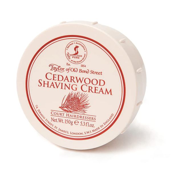 Taylor of Old Bond Street Cedarwood Shaving Cream Bowl, 150g