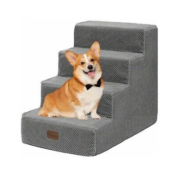 Dog Pet Stairs for Bed and Couch with Support Boards Non-Slip Balanced