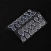 Double-Sided Tape for False Nails, Transparent, Toe Art, Fake Nail Chicks, Jelly Tape, For Nail Art Sticker Decals, Double-Sided Adhesive (480 Sheets), 24 Pieces (x 20))