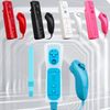 OSTENT Motion Sensor Remote Controller + Wired Nunchuck Combo Compatible for Nintendo Wii Console Color Blue