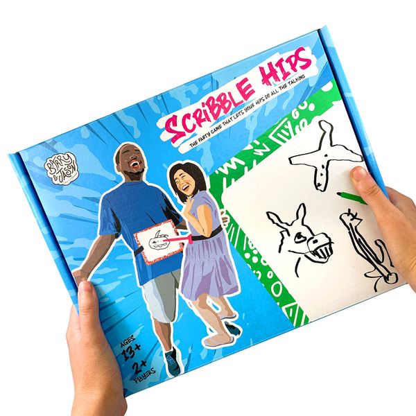 Barry & Jason Games & Entertainment Scribble Hips: The Party Game for Adults and Teens That Gets Your Hips Talking