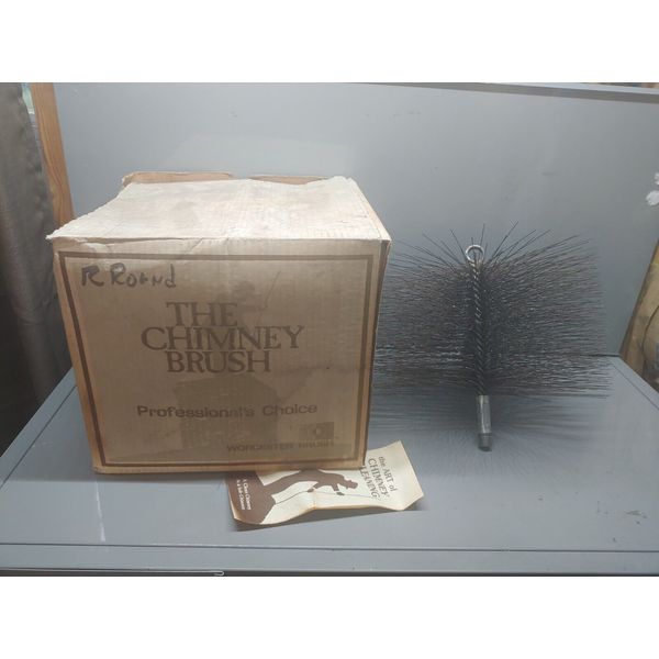 NOS Worcester The Chimney Brush BR12 12" Round Wire Cleaner