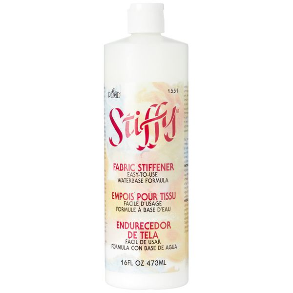 Plaid:Craft Stiffy Fabric Stiffener-16 oz, White, 16 oz